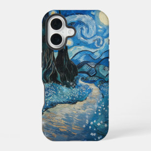 Starry Blooming Night iPhone 16 Case