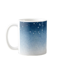 Starry Blue Gradient Serenity Mug