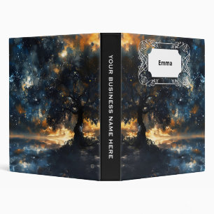 Starry Celestial Tree Dreamscape Binder
