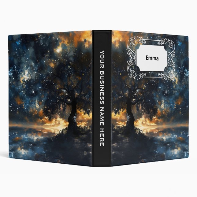 Starry Celestial Tree Dreamscape Binder (Background)