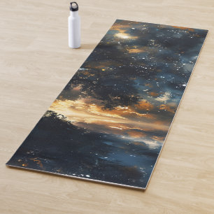 Starry Celestial Tree Dreamscape Yoga Mat