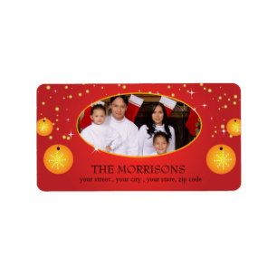Starry Christmas - Address labels