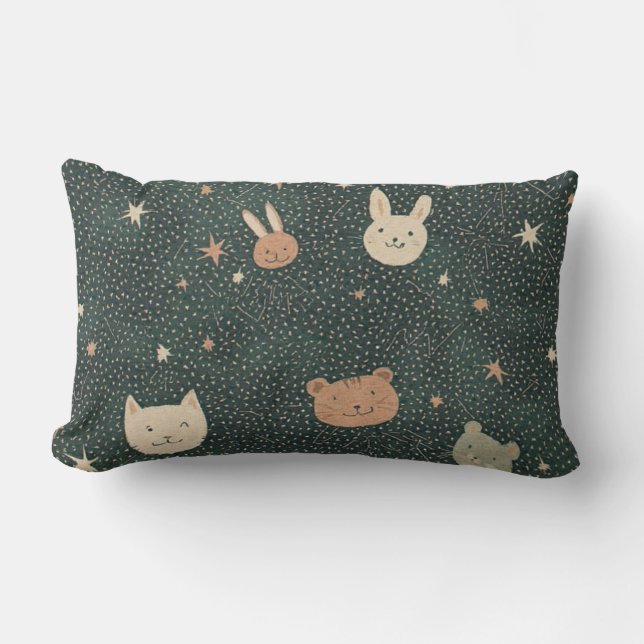 Starry Critter Constellation - Throw Pillow (Front)
