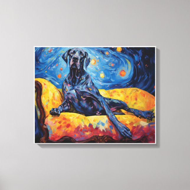 Starry Dane Canvas Print (Front)