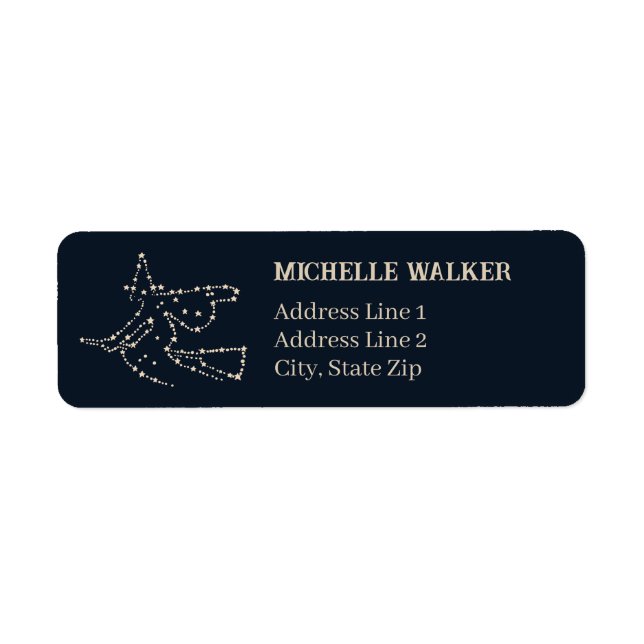 Starry Flying Witch | Elegant Dark Blue Return (Front)