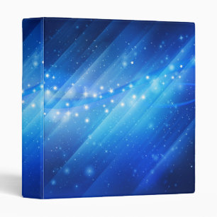 Starry Galaxy Abstract Binder