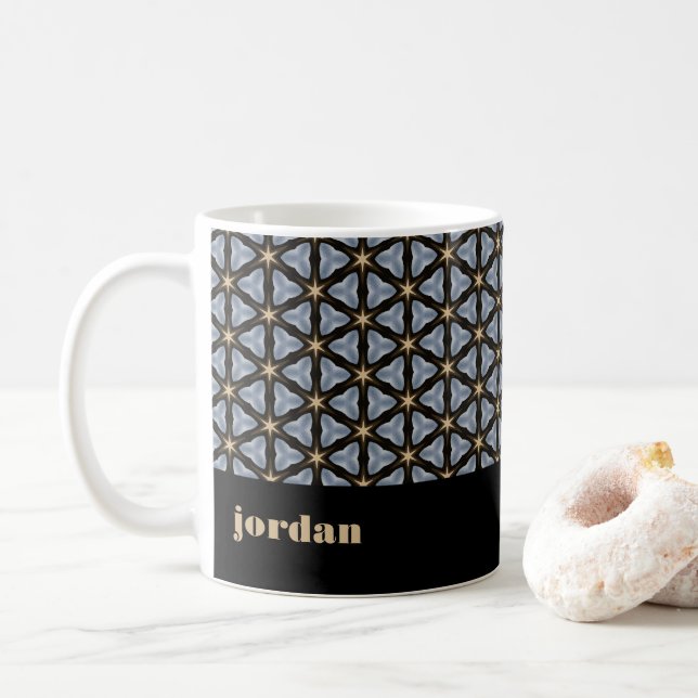 Starry Geometrics Coffee Mug (With Donut)