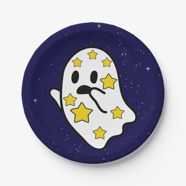 Starry Ghost Lost In Space Paper Plate (Front)
