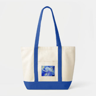 starry girl tote bag