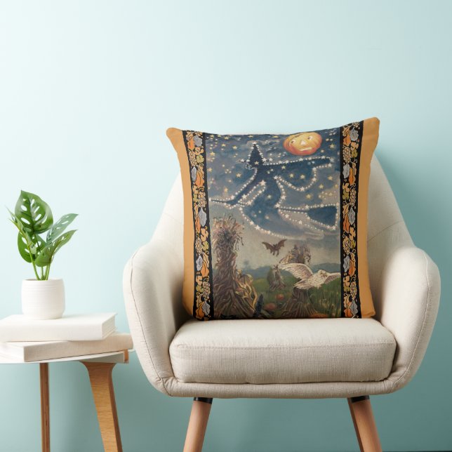 Starry Halloween Coussin de nuit (Chaise)