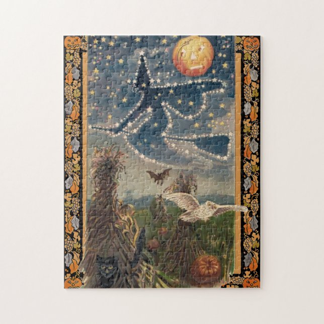 Starry Halloween Night Puzzle (Vertical)