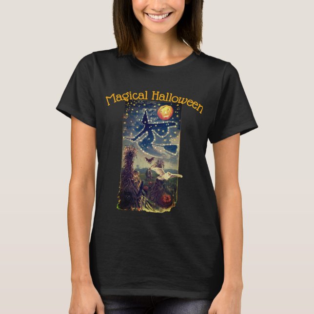 Starry Halloween Night Womens Shirt (Front)