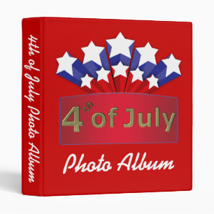 Starry Independence Day Photo Album Template Binder