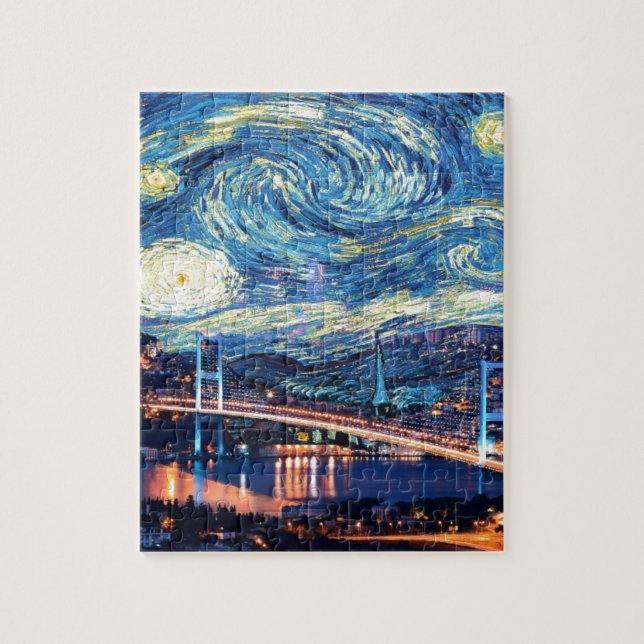 Starry Istanbul Jigsaw Puzzle (Vertical)