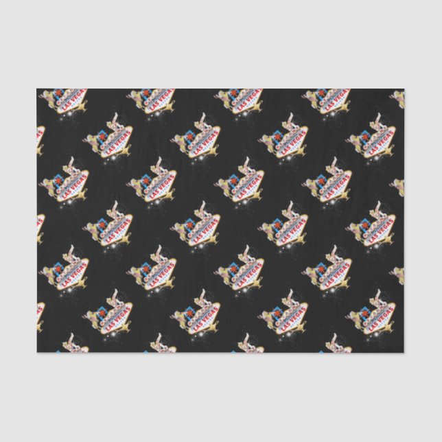 Starry Las Vegas Welcome Sign Tissue Paper (Front)