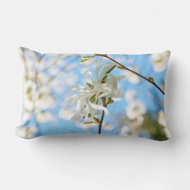 Starry Magnolia 6490 Lumbar Pillow (Front)