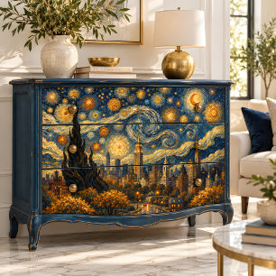 Starry Manhattan Skyline Tissue Paper