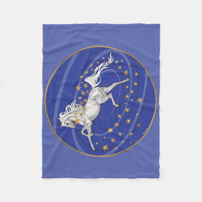Starry Mare Small Fleece Blanket (Front)