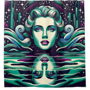 "Starry Mermaid Reflections"