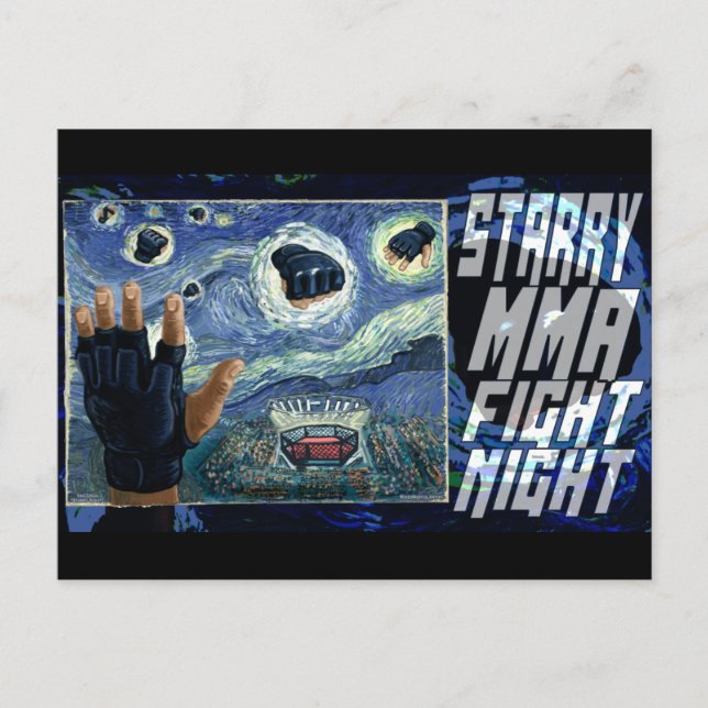 Starry MMA Fight Night Postcard (Front)
