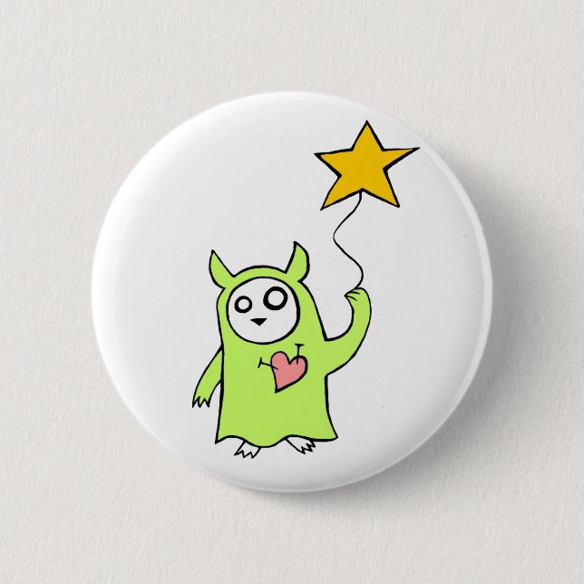 Starry Monster 2 Inch Round Button (Front)