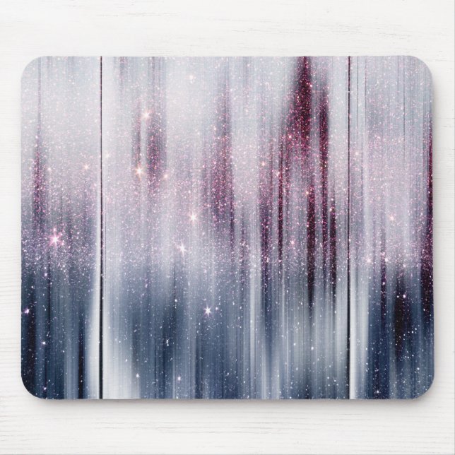 Starry Nebula Glitter Mouse Pad (Front)