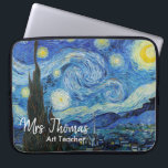 Starry Night 15" Neoprene Laptop Sleeve Customized<br><div class="desc">Starry Night 15" Neoprene Laptop Sleeve is perfect for teachers or anyone who appreciates art! Starry night was painted by Vincent van Gogh in 1889.
Also available in 13" Neoprene Laptop Sleeve.</div>