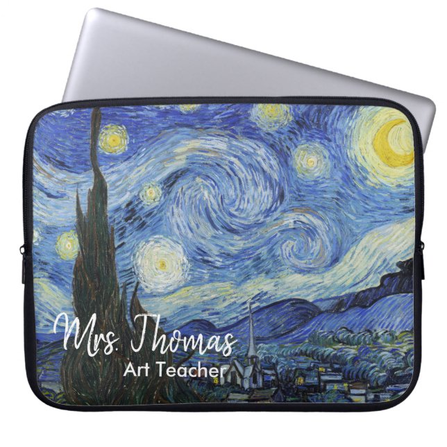 Starry Night 15" Neoprene Laptop Sleeve Customized (Front)