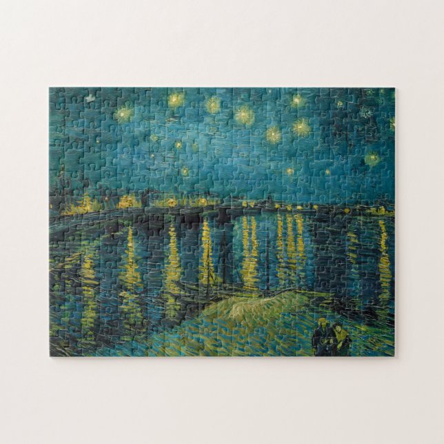 Starry Night, 1888 by Vincent van Gogh Jigsaw Puzzle (Horizontal)