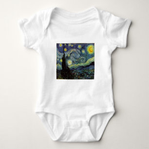 starry night,1889,Vincent van Gogh Baby Bodysuit