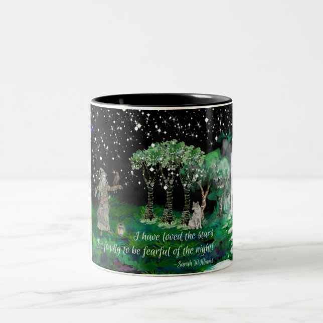Starry Night 2 Two-Tone Coffee Mug (Center)