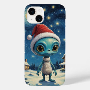 Starry Night Alien Cute Christmas Case-Mate iPhone 14 Case
