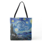 Starry Night All Over Print Teacher Tote