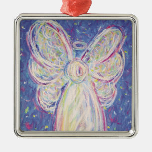Starry Night Angel Art Holiday Gift Ornaments