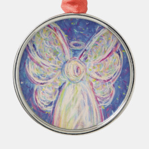 Starry Night Angel Art Holiday Ornament