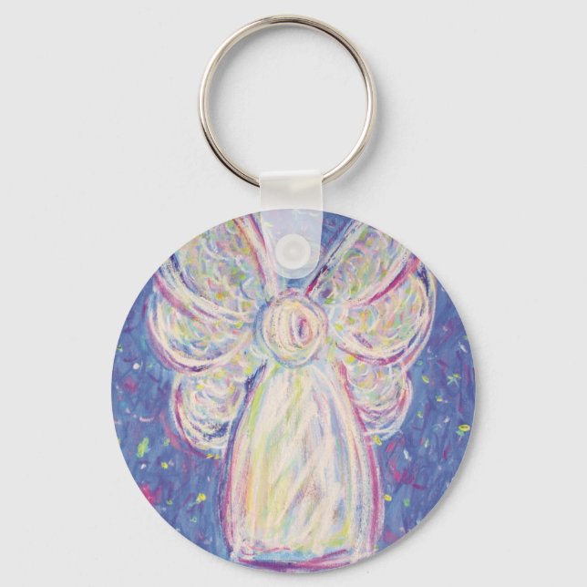 Starry Night Angel Keychain (Front)