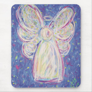 Starry Night Angel Mouse Pad
