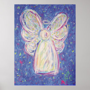 Starry Night Angel Poster Art Print