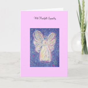 Starry Night Angel Sympathy Card