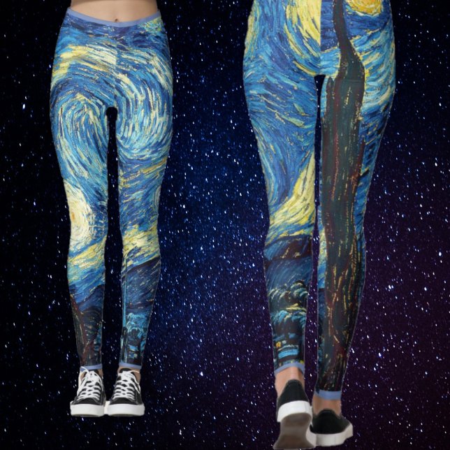 Starry Night Art Van Gogh Leggings (Créateur téléchargé)