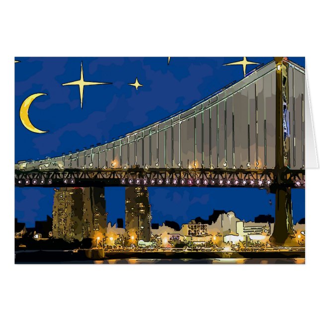 Starry Night Ben Franklin Bridge (Devant horizontal)