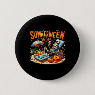 Starry Night Bigfoot Painting - Fun Sasquatch Grap 2 Inch Round Button
