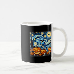 Starry Night Blue Jay Halloween  Coffee Mug