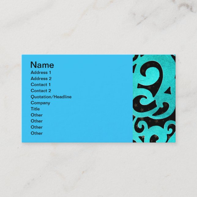 Starry Night Business Card (Front)