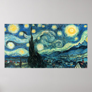 Starry Night but it's Bigger Poster