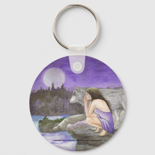 starry night by Lori Karels Keychain