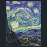 Starry Night by van Gogh<br><div class="desc">Van Gogh was obsessed by the symbolism of luminous objects and of colour. The lamp was a symbol of calm and security. The star symbolized faith,  and gaslight,  human realities. Deep ultramarine blue was infinity,  while red and green expressed "those terrible things,  men's passions.</div>
