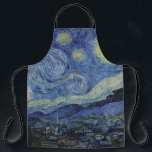 "Starry Night" by Van Gogh Apron<br><div class="desc">This design features a very high resolution unaltered and unedited reproduction of Van Gogh's famous "Starry Night" painting.</div>