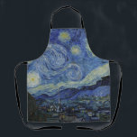 "Starry Night" by Van Gogh Apron<br><div class="desc">This design features a very high resolution unaltered and unedited reproduction of Van Gogh's famous "Starry Night" painting.</div>
