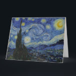 "Starry Night" by Van Gogh Card<br><div class="desc">This design features a very high resolution unaltered and unedited reproduction of Van Gogh's famous "Starry Night" painting.</div>